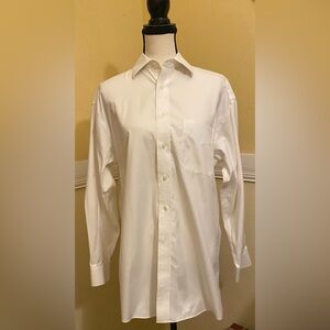 Jos. A. Bank Men’s White Dress Shirt; Size 14.5x32; EUC.